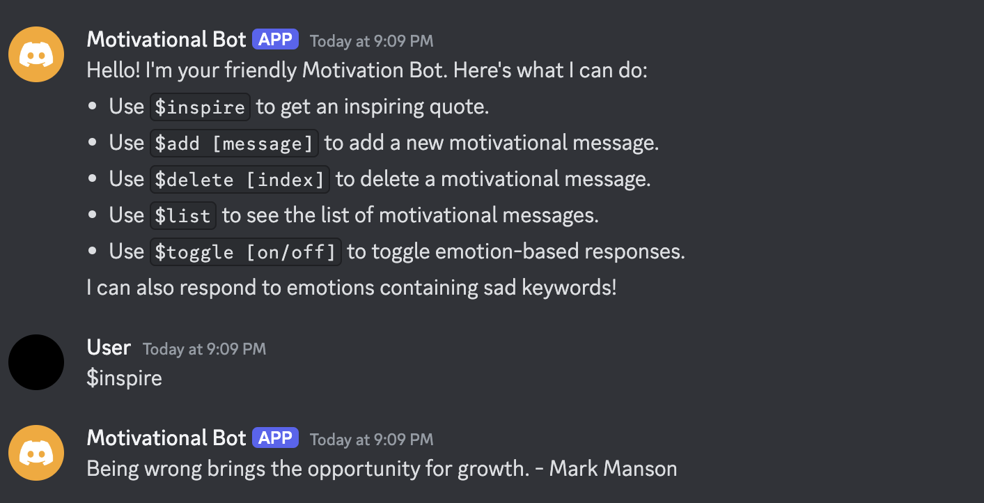 Motivation Bot